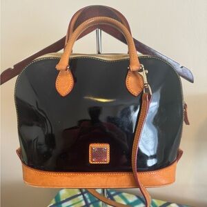 Dooney & Bourke Black and Tan Women's Bag
